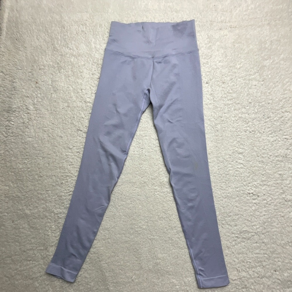Musesonly Lavender High Rise Ankle Leggings Women's S 26" Inseam Knit Seamless